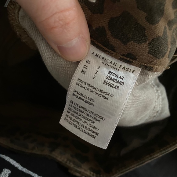 American Eagle Super Hi-Rise Jegging Cheetah Print - Picture 5 of 5